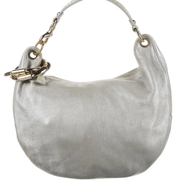 πHP π π Jimmy Choo Grained Leather Shoulder Bag - Picture 4 of 15